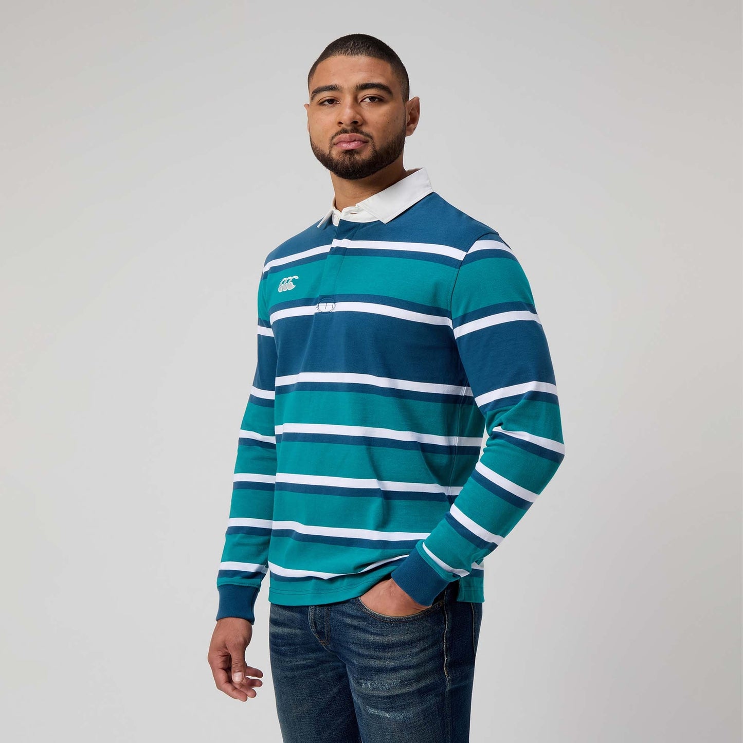 CANTERBURY - MENS - Engineered Stripe Rugby LS