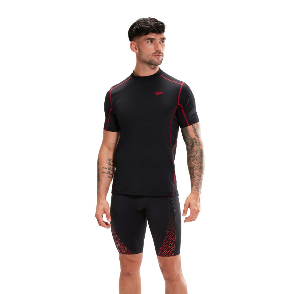 SPEEDO - Mens Tech Short Sleeve Rash Top