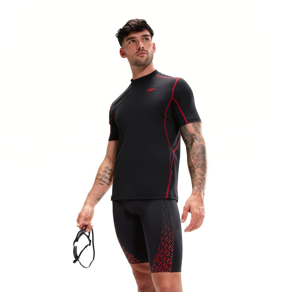 SPEEDO - Mens Tech Short Sleeve Rash Top