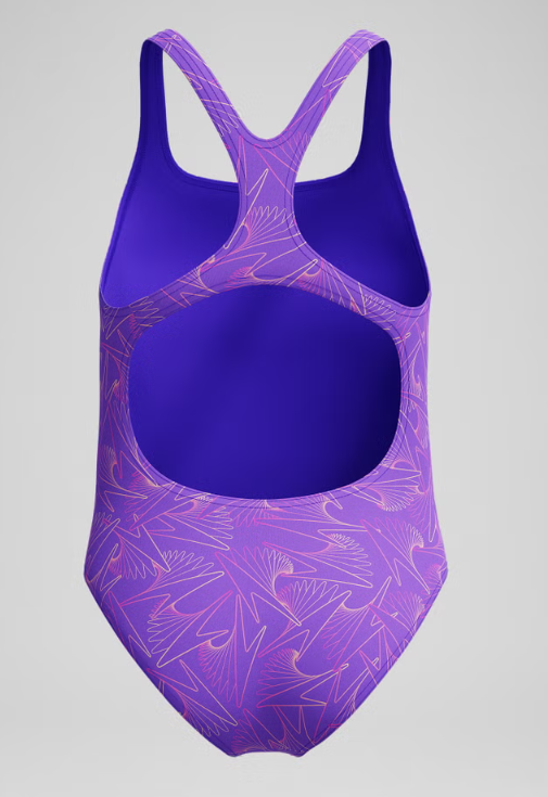 SPEEDO - GIRLS - Hyperboom Medalist Allover Print Swimsuit