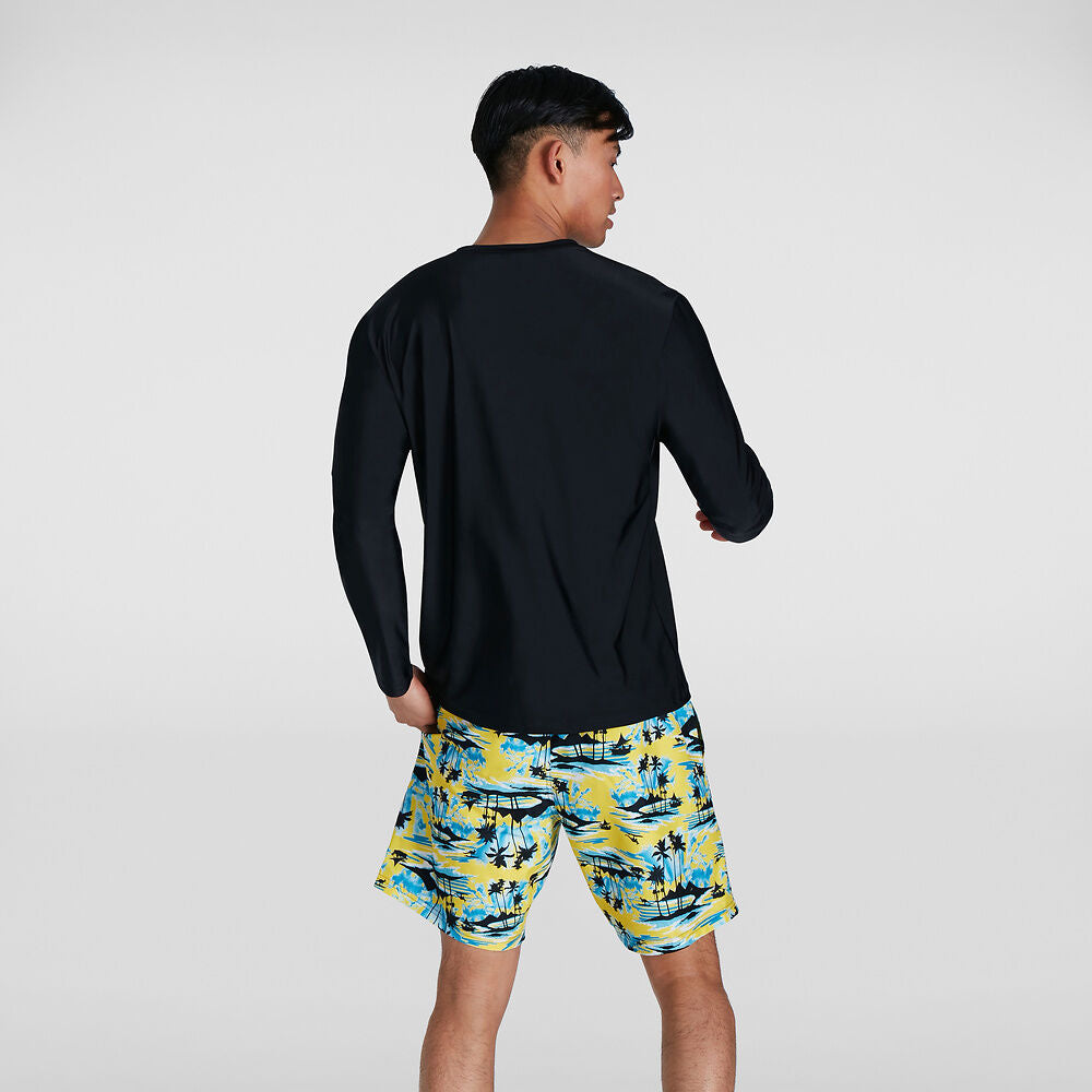 SPEEDO - Mens Printed Long Sleeve Swim Tee Rashie