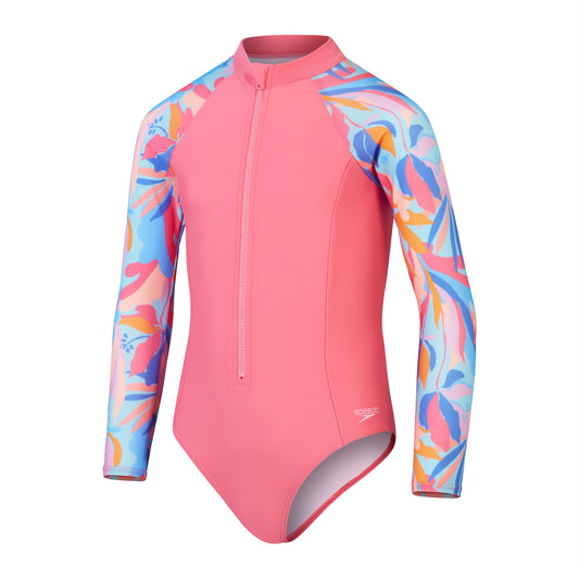 SPEEDO - GIRLS - Long Sleeve Swimsuit