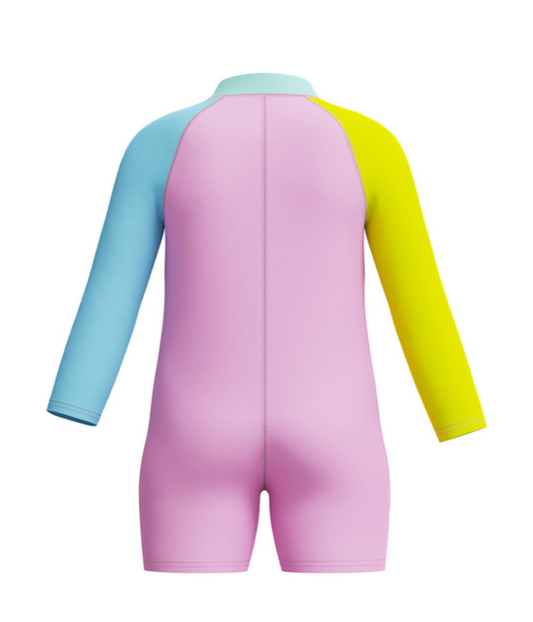 SPEEDO - Toddler Girls Long Sleeve Zip Sunsuit