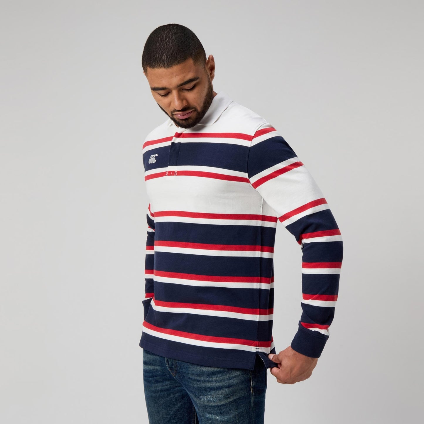 CANTERBURY - MENS - Engineered Stripe Rugby LS