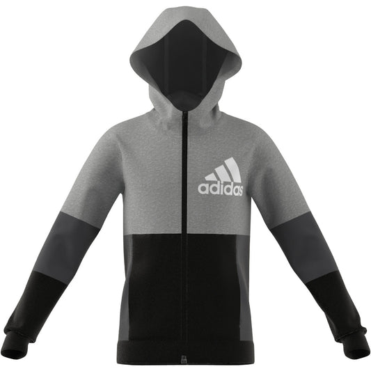 ADIDAS -  COLOUR BLOCK FULL ZIP HOODIE