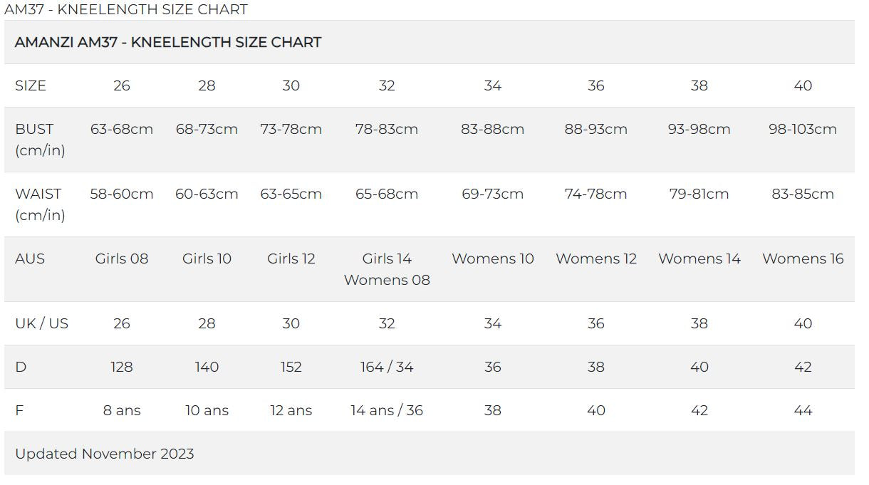 AMANZI - GIRLS - Tactica Kneelength (LAST ONE!! Size 8)