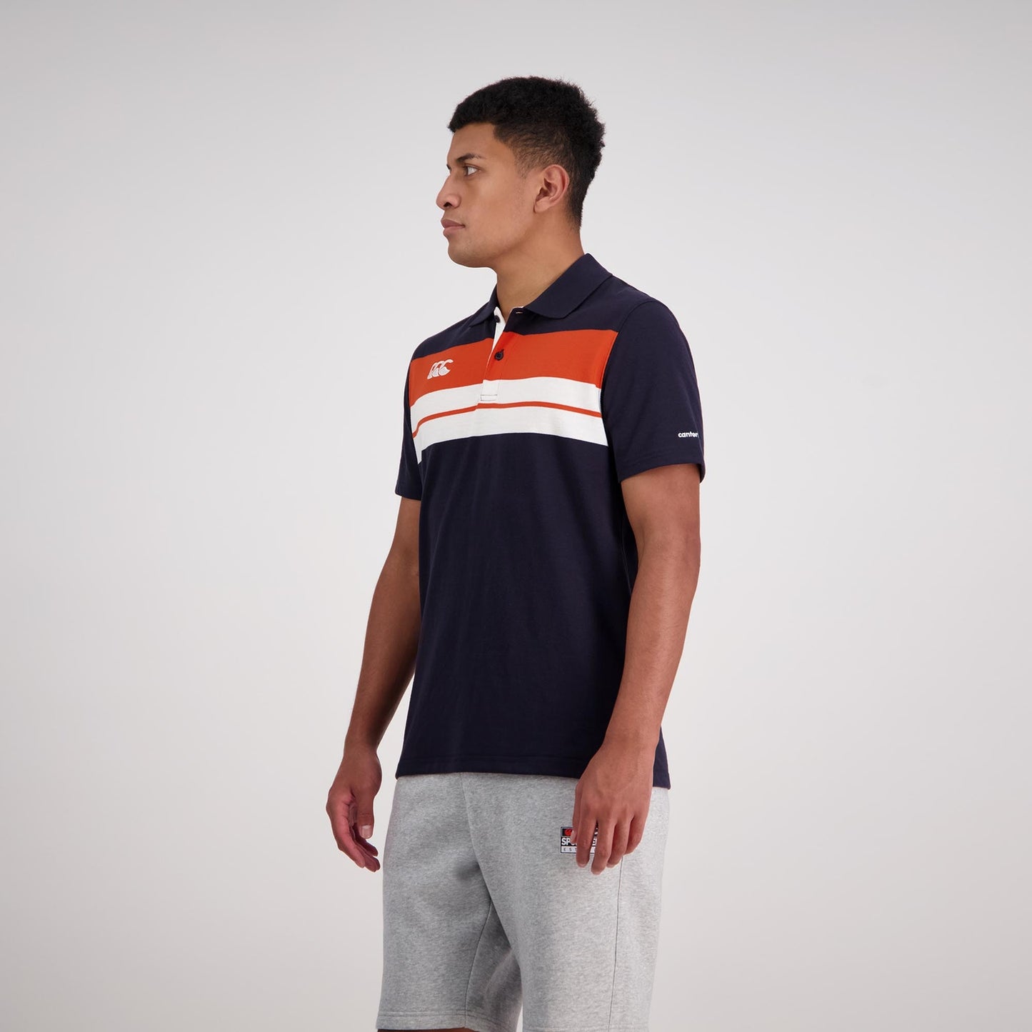 CANTERBURY - MENS CHEST STRIPE SS POLO