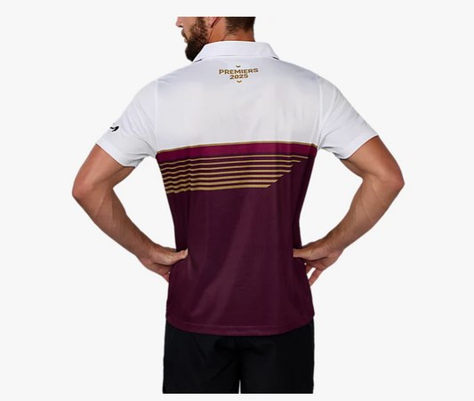 Asics - Brisbane Bronco's - 2025 Premiers Polo - Men's