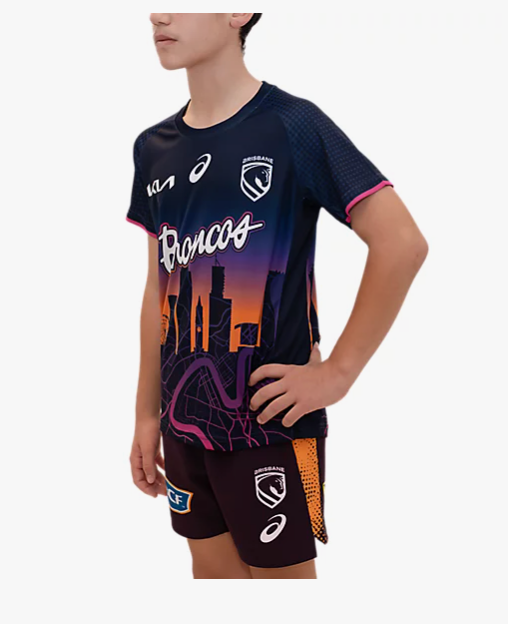 Asics - Brisbane Bronco's - Rep Run Out Tee 2026 - Youth