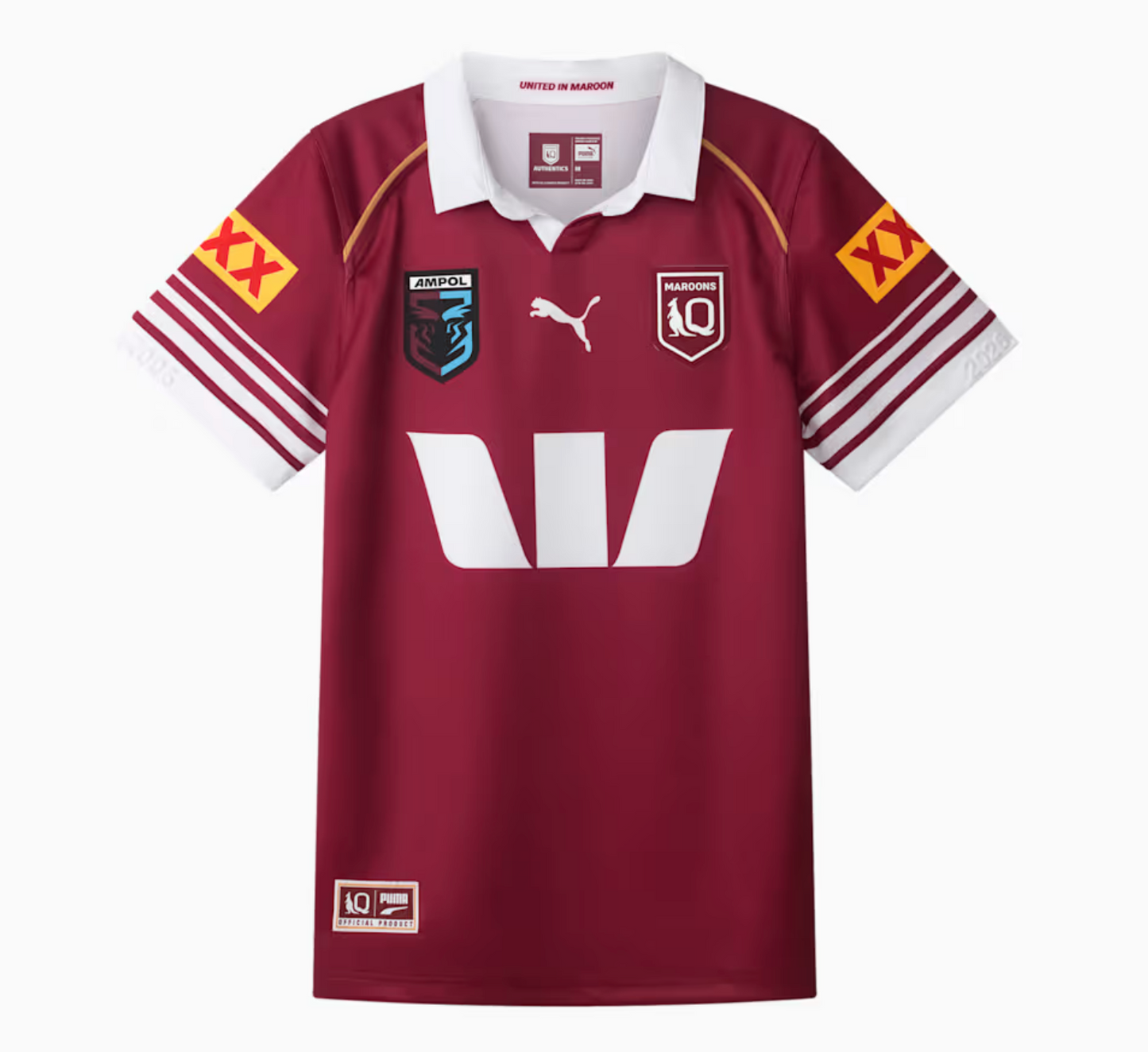 Puma - 2026 Maroons - QLD Rep Home Jersey MENS 78516201