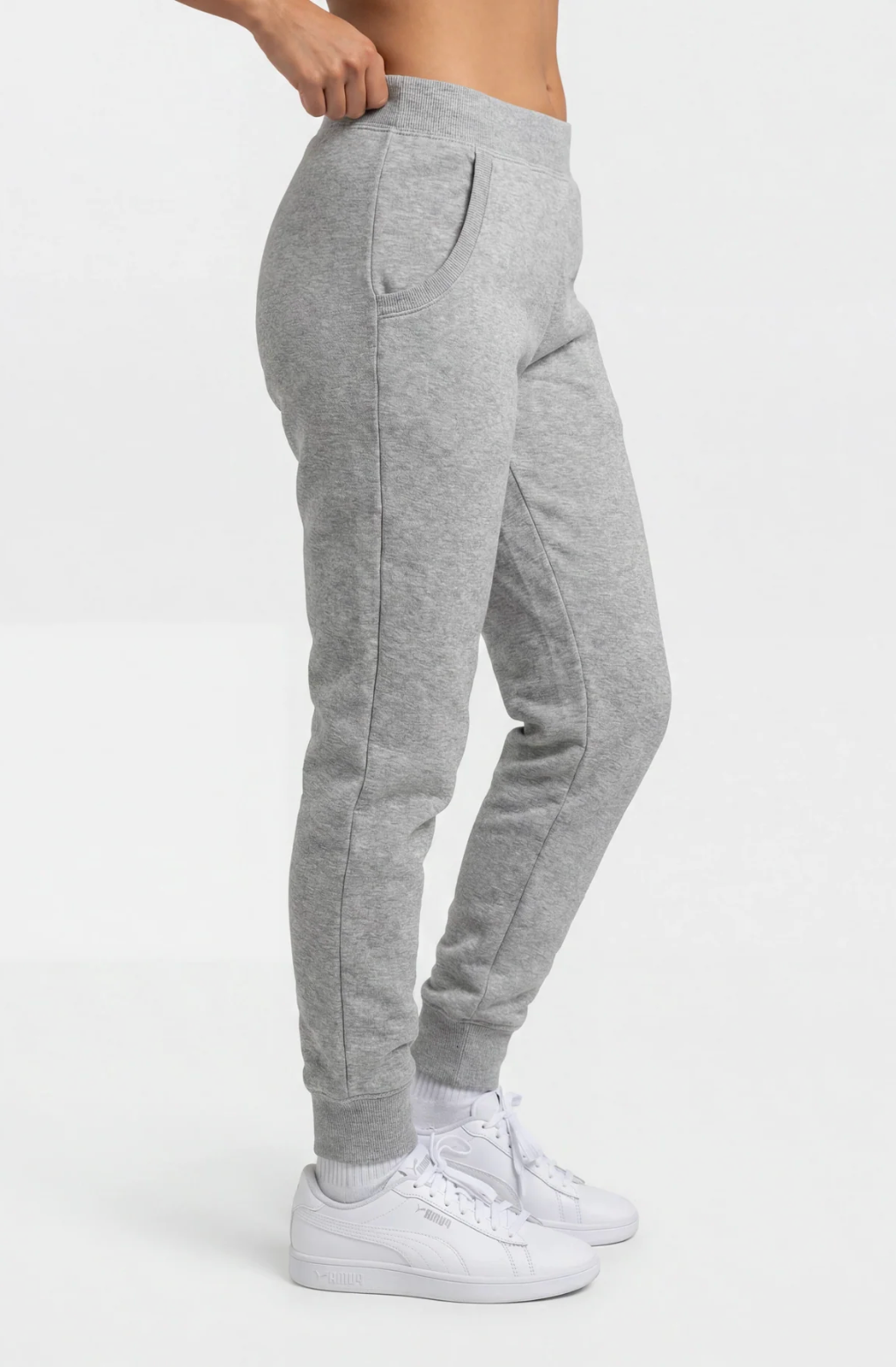 Asics - Women's - Fleece Cuff Pant - Black / Grey 2032D230