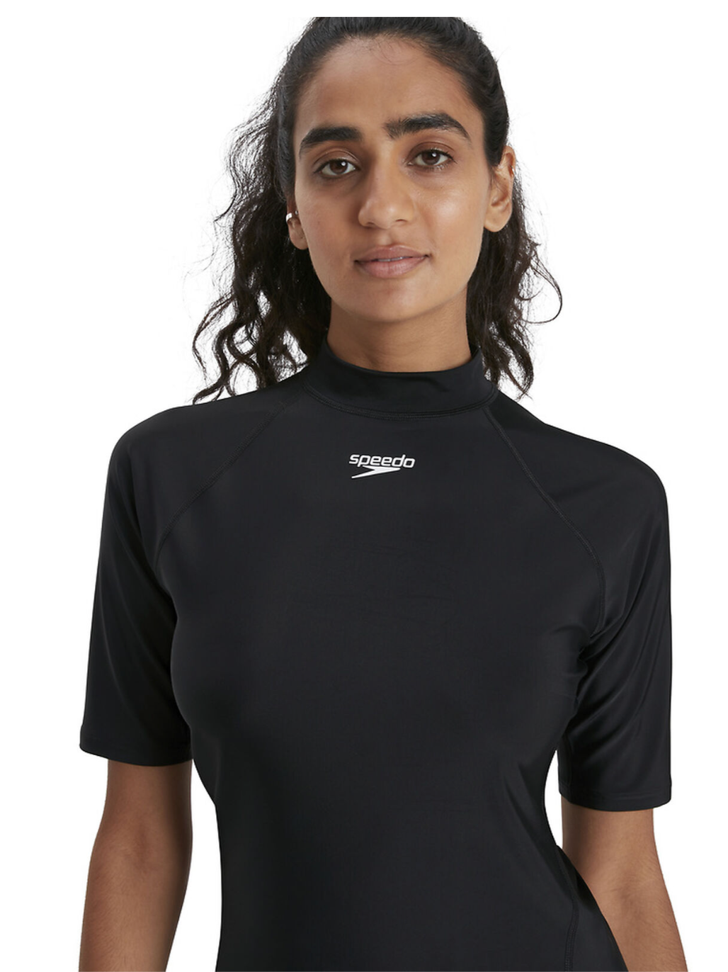 SPEEDO - Women's - Short Sleeve Rash Top - Black