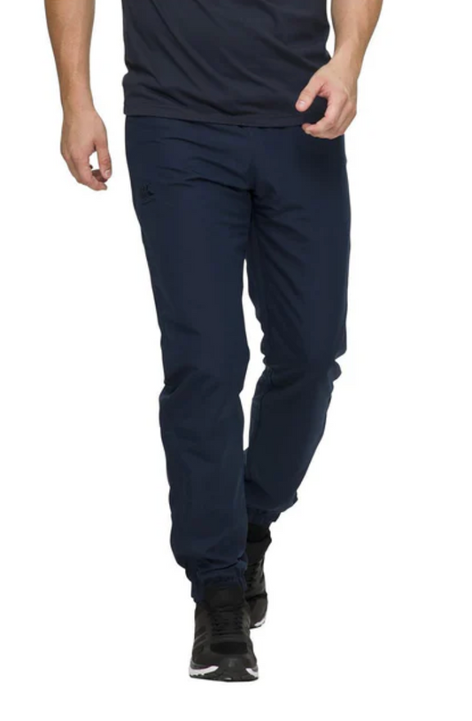 Team Tonal Taper Leg Cuffed Trackpant - BLACK / NAVY Men's