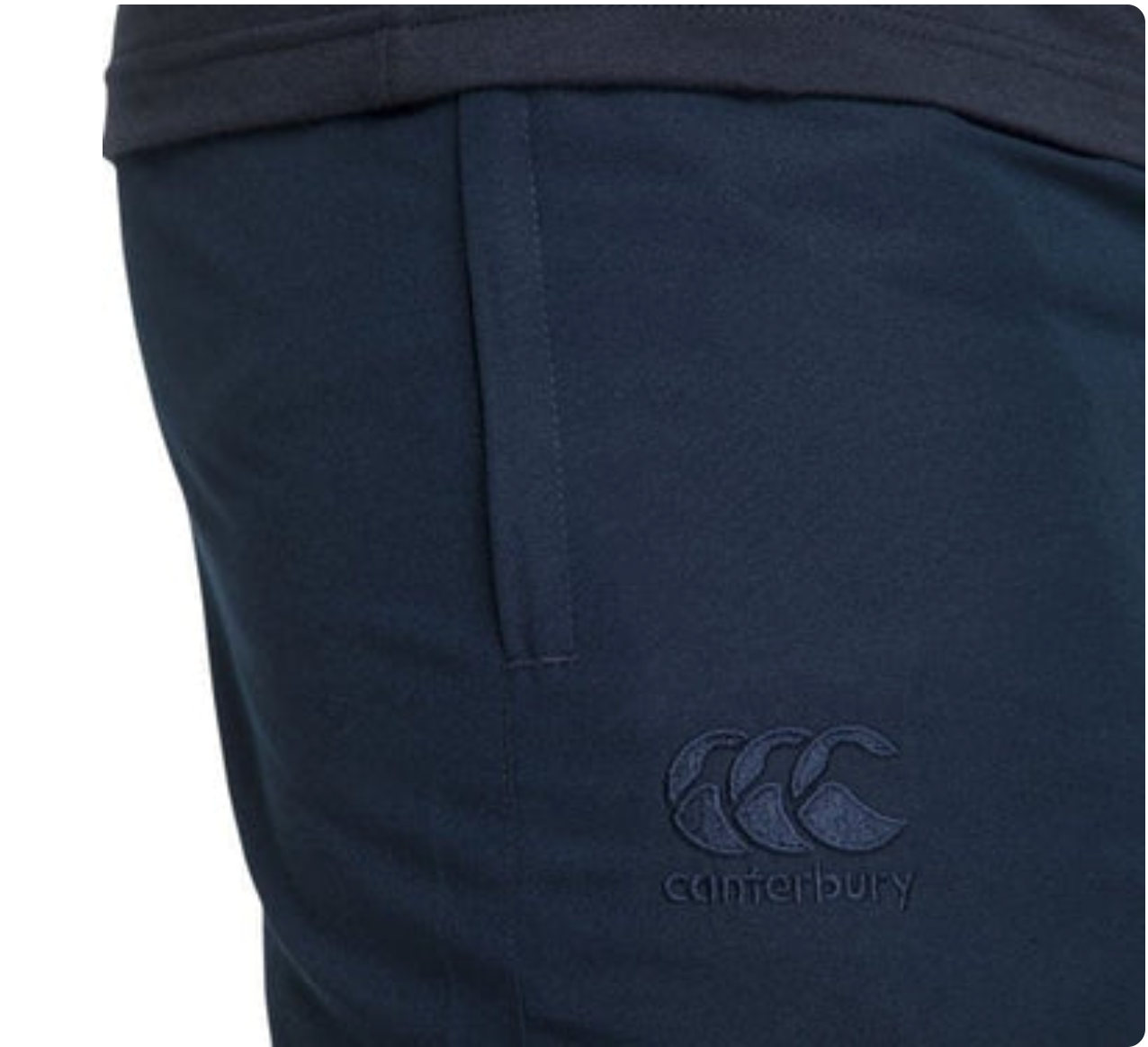 Team Tonal Taper Leg Cuffed Trackpant - BLACK / NAVY Men's