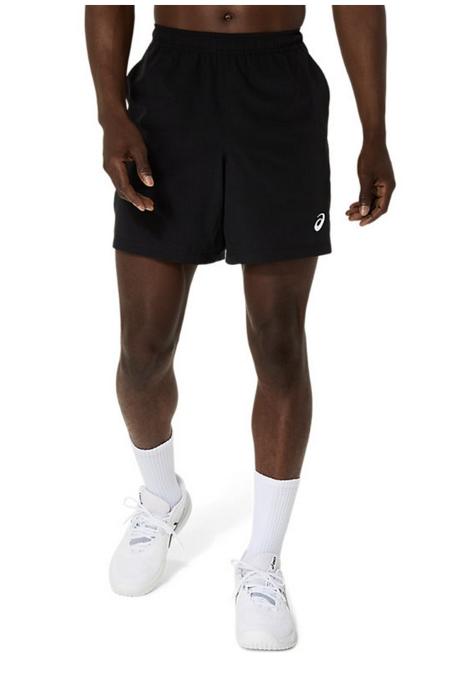 Court 7 Inch Short - Brilliant White / Performance Black- Men's