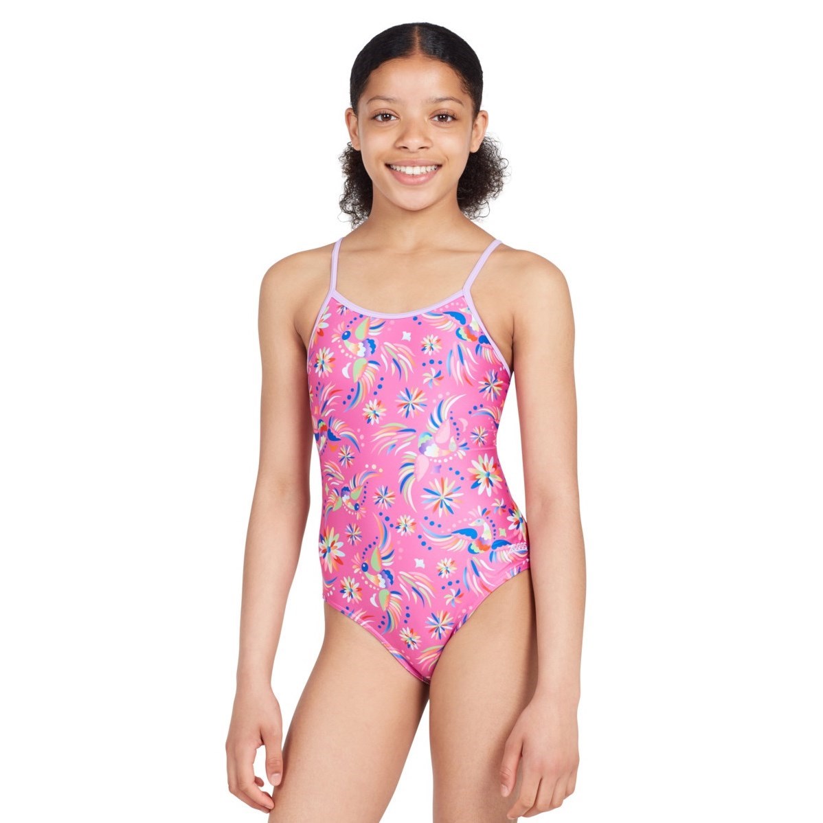 Zoggs Toddler Girls PLAY WAVE SCOOPBACK One Piece Swimwear 