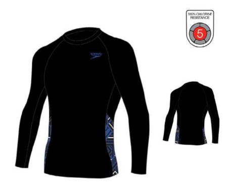 SPEEDO - Mens ECO END+ Splice Long Sleeve Rash Top