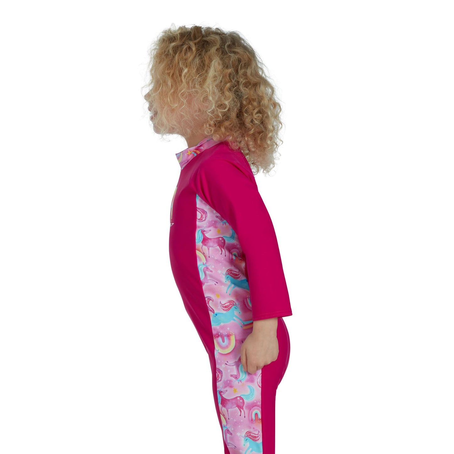 SPEEDO Toddler Girls LS All-In-One Sun Suit