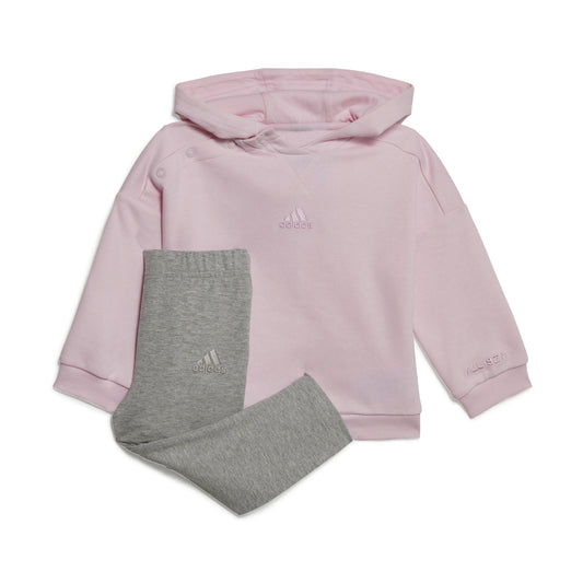 INFANTS GIRLS HOODED FLEECE TRACKSUIT - ADIDAS