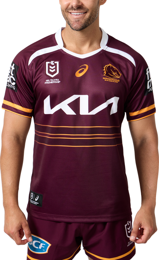 BRISBANE BRONCOS 25 REPLICA HOME JERSEY - MENS