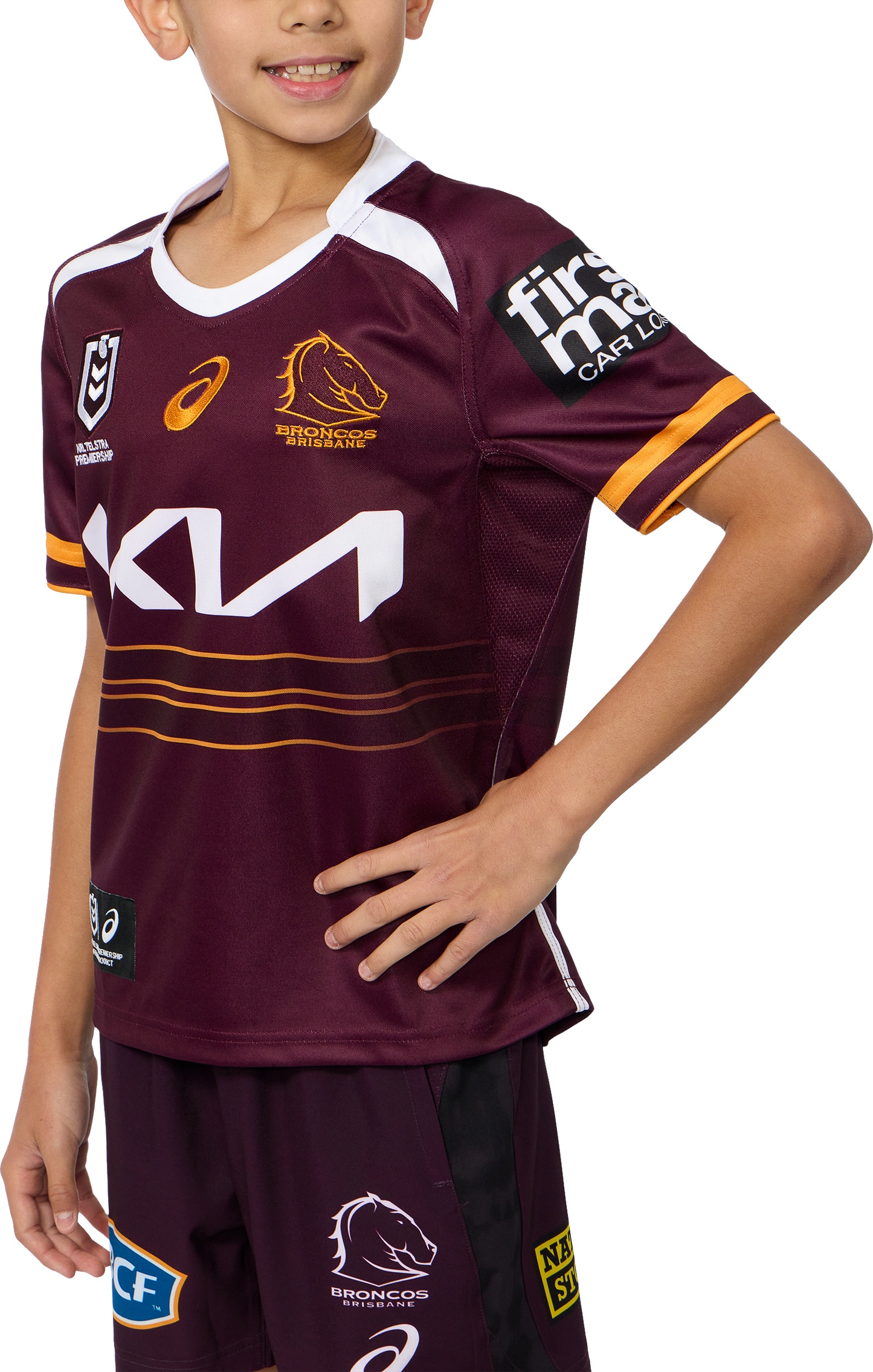 BRISBANE BRONCOS 25 REPLICA HOME JERSEY - Youth