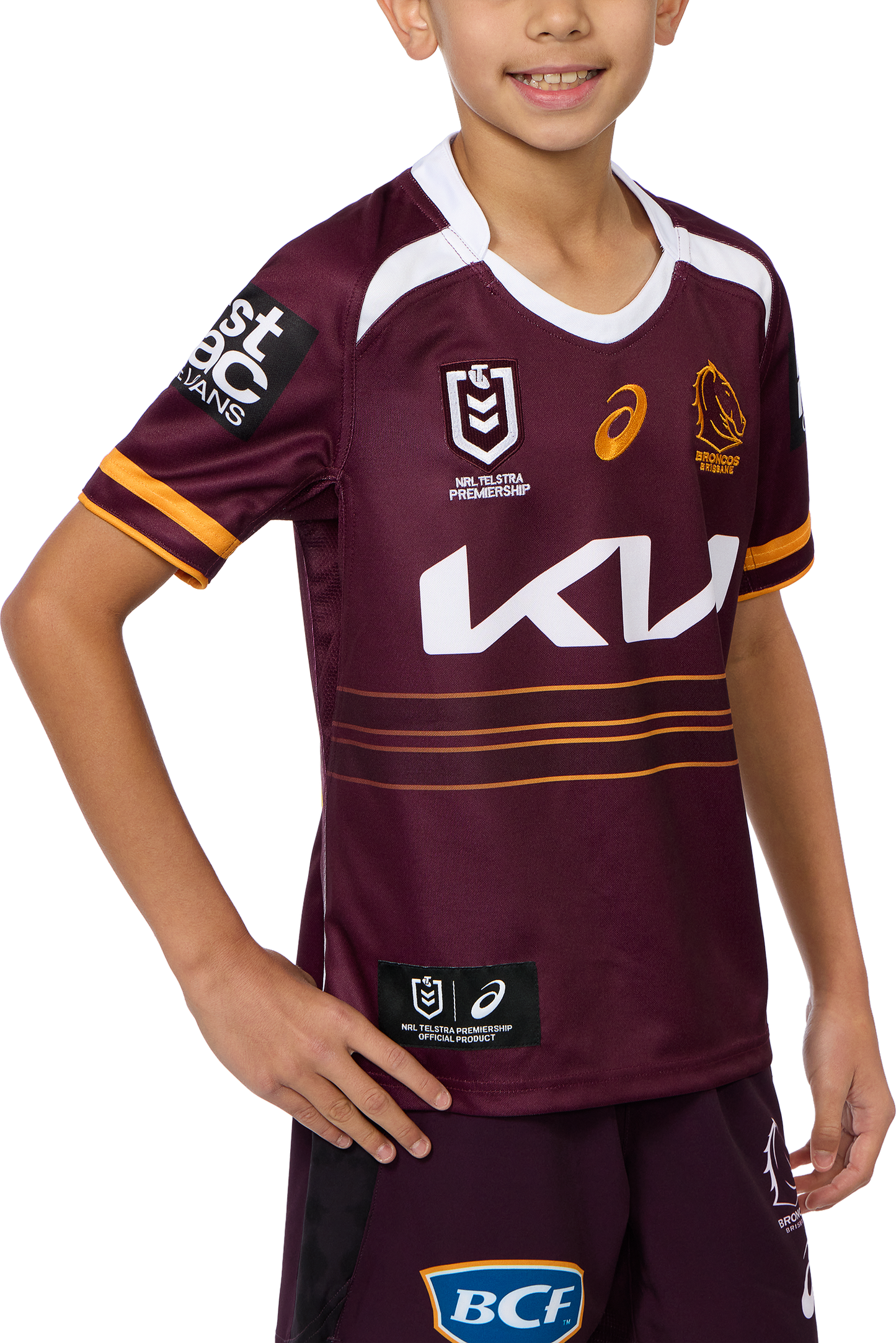 BRISBANE BRONCOS 25 REPLICA HOME JERSEY - Youth