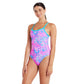 ZOGGS - WOMENS - Sirene Sparkle SILVER LINED STRIKEBACK SWIMSUIT