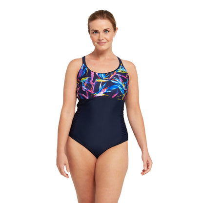 ZOGGS - WOMENS - Neon Crystal MULTIWAY ONE PIECE SWIMSUIT