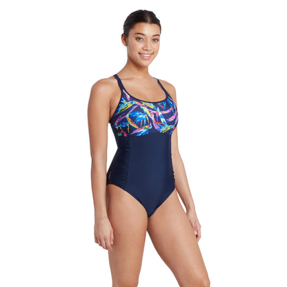 ZOGGS - WOMENS - Neon Crystal MULTIWAY ONE PIECE SWIMSUIT