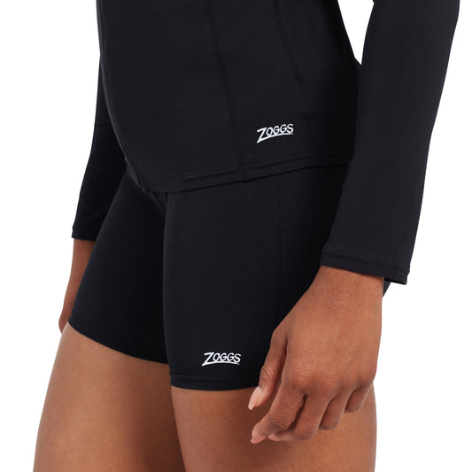 Zoggs Women's Mackenzie Thigh Shorts - Black, Women's Swim