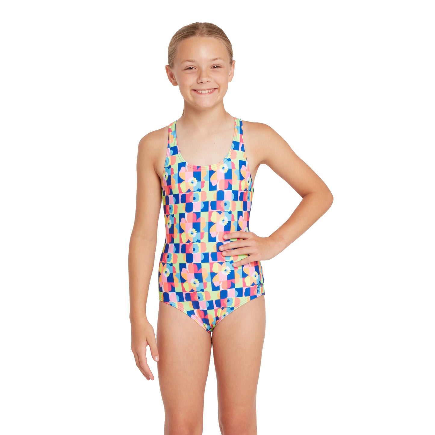 ZOGGS - GIRLS -  Flowerpatch ROWLEEBACK SWIMSUIT