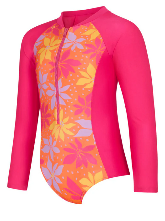 ZOGGS - Junior Girls - Long Sleeve Paddle Suit - WAIKIKI