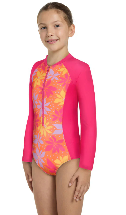 ZOGGS - Junior Girls - Long Sleeve Paddle Suit - WAIKIKI