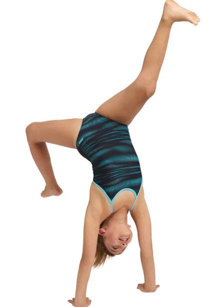 ZOGGS - GIRLS -  Sprintback One Piece - Extend Light Blue