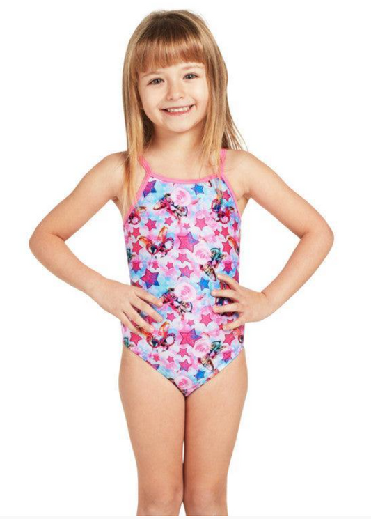 ZOGGS - Girl - Star Party Yaroomba Floral One Piece SIZE 2 ONLY