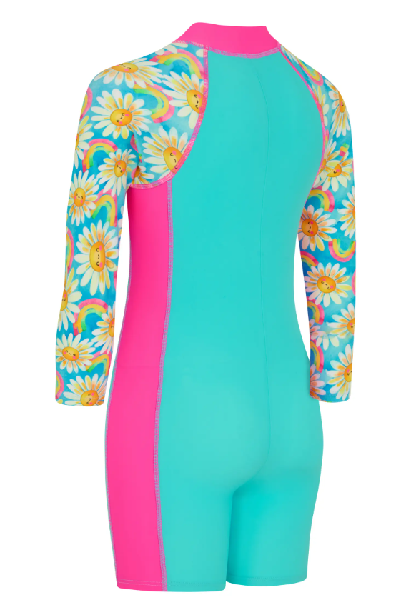 ZOGGS  - GIRLS - Daisy LONG SLEEVE ALL IN ONE SUIT