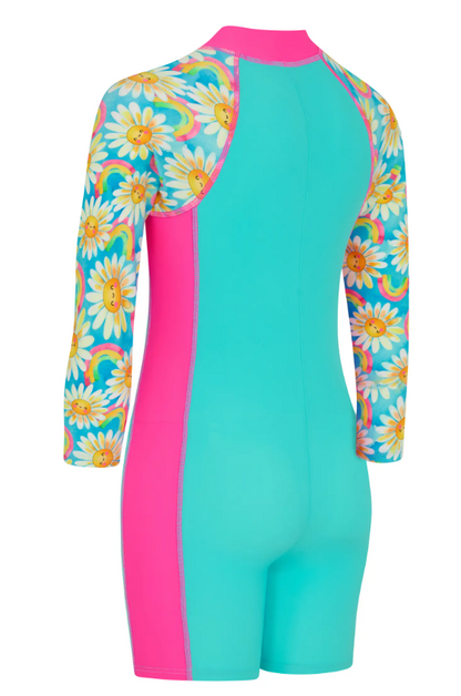 ZOGGS  - GIRLS - Daisy LONG SLEEVE ALL IN ONE SUIT