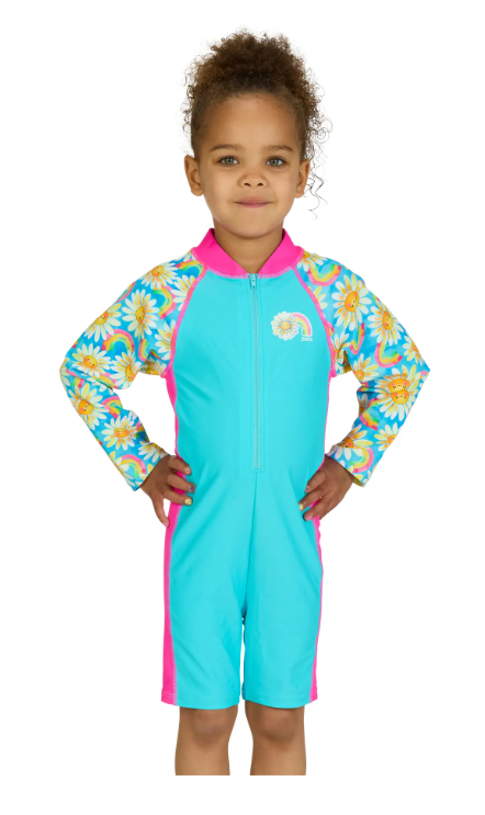 ZOGGS  - GIRLS - Daisy LONG SLEEVE ALL IN ONE SUIT
