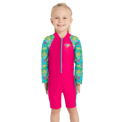 ZOGGS - GIRL - Turtles LONG SLEEVE ALL IN ONE SUIT