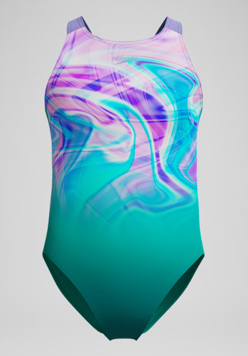 SPEEDO - GIRLS - Digi Printed Pulseback Swimsuit