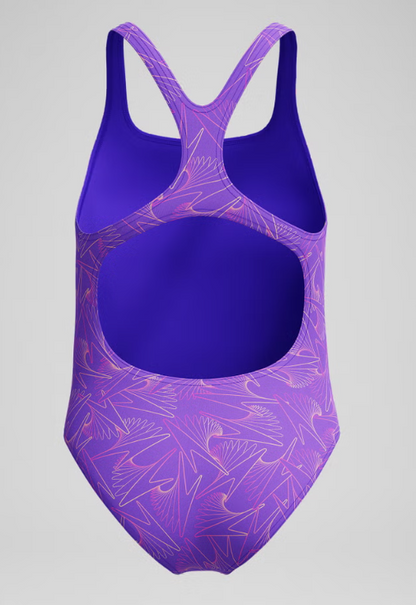 SPEEDO - GIRLS - Hyperboom Medalist Allover Print Swimsuit