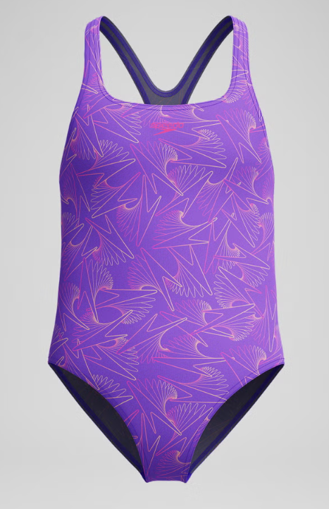 SPEEDO - GIRLS - Hyperboom Medalist Allover Print Swimsuit