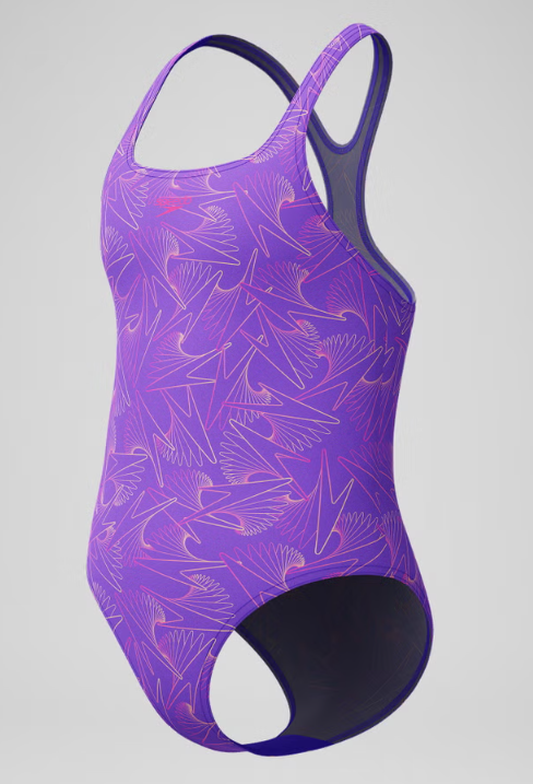 SPEEDO - GIRLS - Hyperboom Medalist Allover Print Swimsuit
