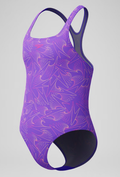 SPEEDO - GIRLS - Hyperboom Medalist Allover Print Swimsuit