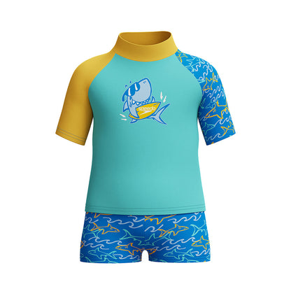SPEEDO -Infant Boys - SS Digi Rash Top Set 8-00384416243