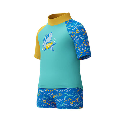 SPEEDO -Infant Boys - SS Digi Rash Top Set 8-00384416243