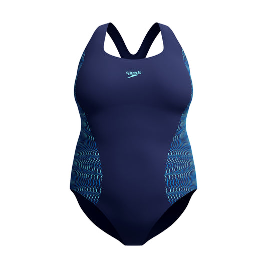 SPEEDO - WOMENS - Plus Medalist 1pc Navy 8-005286002