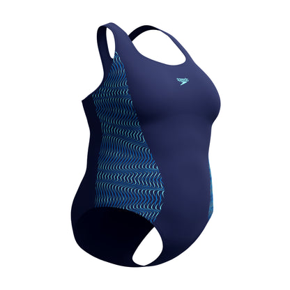SPEEDO - WOMENS - Plus Medalist 1pc Navy 8-005286002