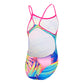 SPEEDO - Girls- Tropical Fuse Thinstrap Muscleback One Piece Tog