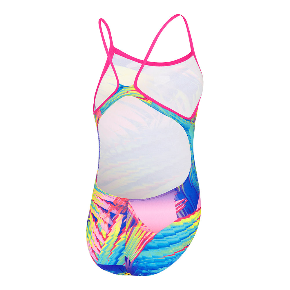 SPEEDO - Girls- Tropical Fuse Thinstrap Muscleback One Piece Tog